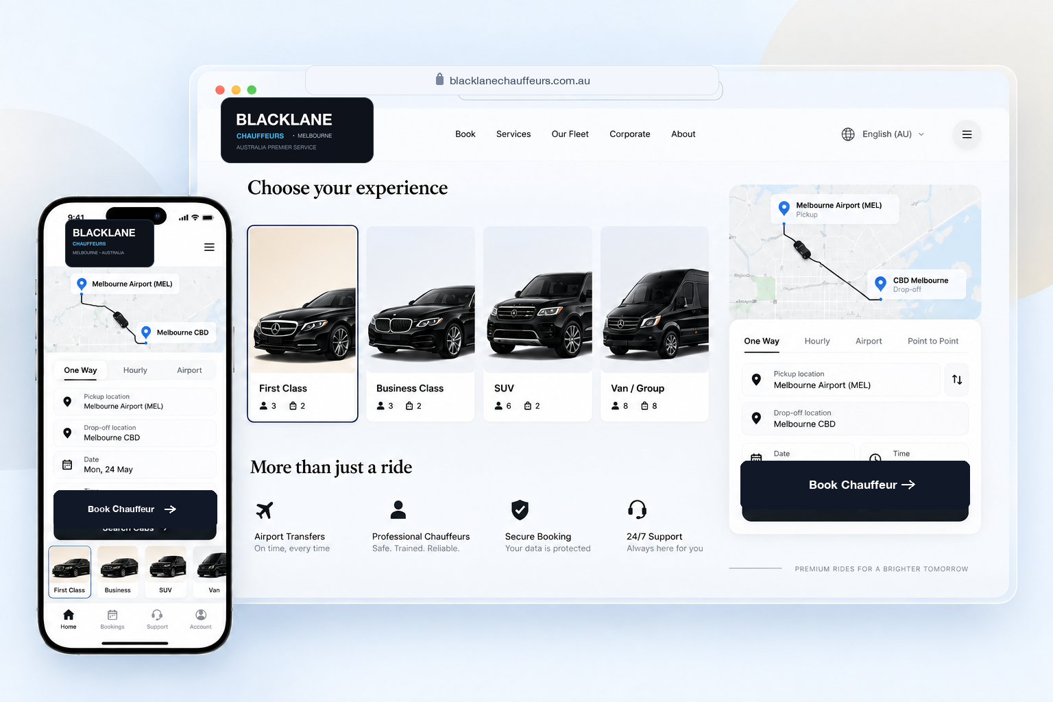 Blacklane Chauffeurs, Australia Melbourne Chauffeur Online Booking